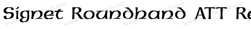 Signet Roundhand ATT Regular字体转换